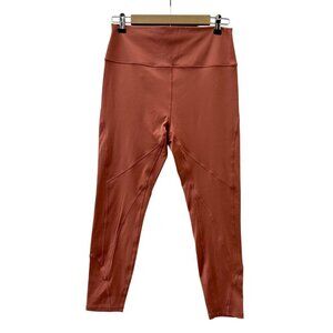 Antonio Melani Athletic Vitality Hi-Waist Ankle Crop Leggings Brown Red Women XL